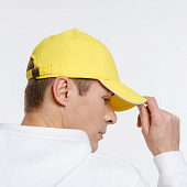 Бейсболка Spiker, желтая с белым