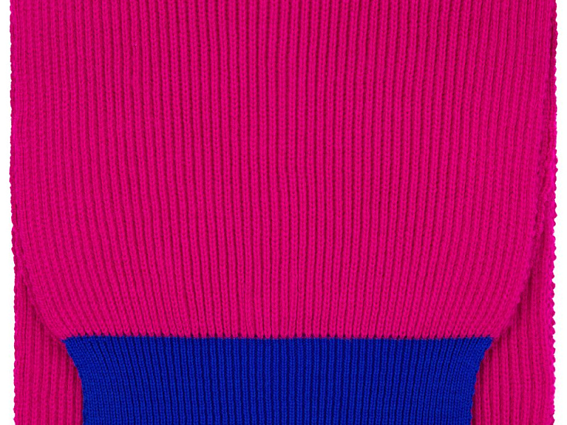 Шарф Snappy, фуксия с синим