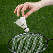 Набор для игры в бадминтон Gloucester, черно-серый