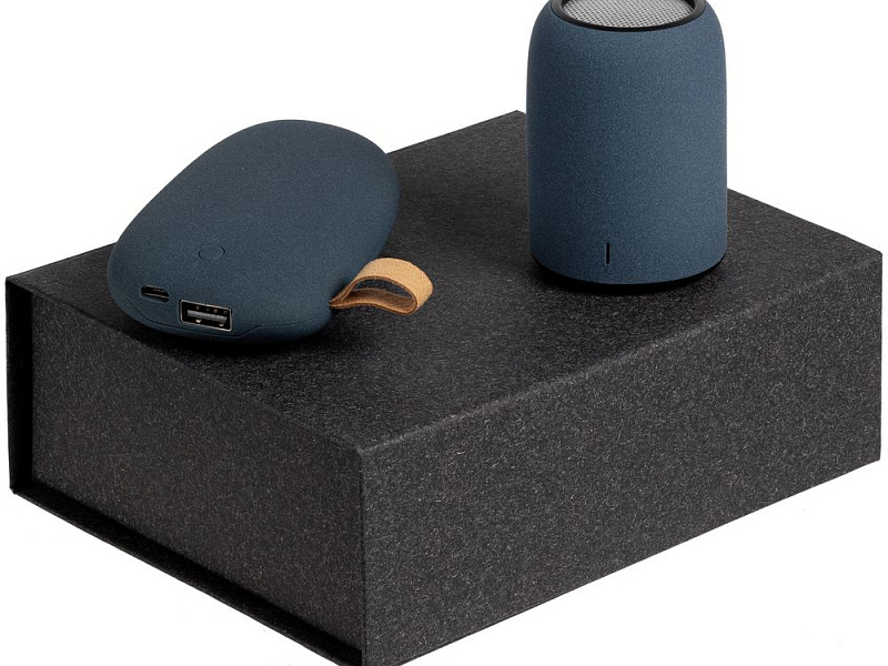 Набор Palm Beach, средний, ver.2, серо-синий