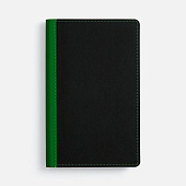 Ежедневник Nice Twice, недатированный, черный с ярко-зеленым