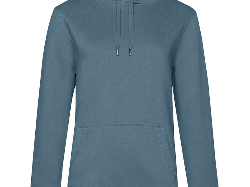 Толстовка с капюшоном женская Queen, серо-синяя