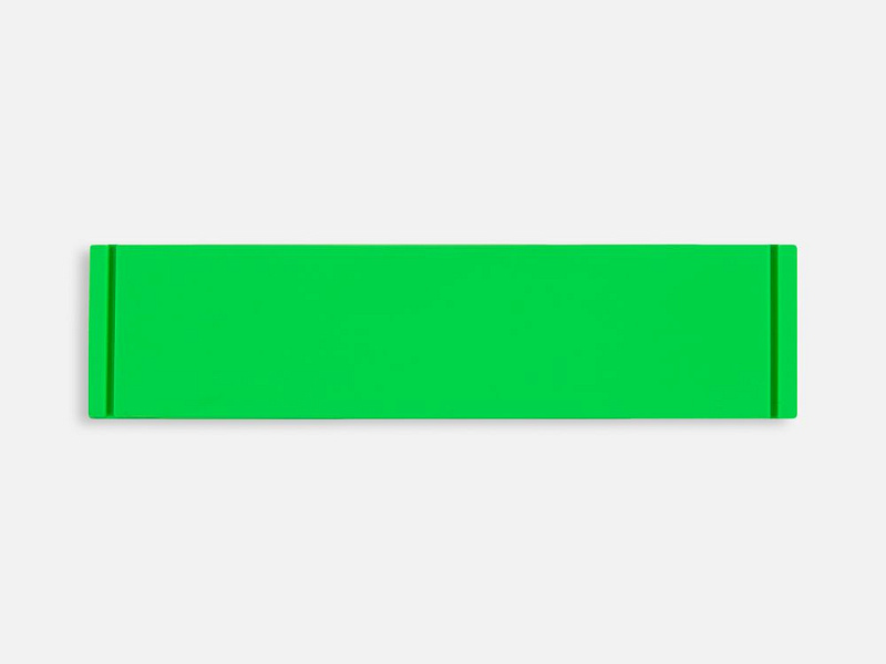 Лейбл из ПВХ Dzeta, S, зеленый неон