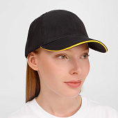 Бейсболка Buffalo, черная с желтым