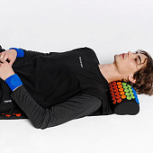 Массажный акупунктурный коврик с валиком Iglu, разноцветный