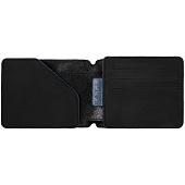 Портмоне Arrival, черное с синим