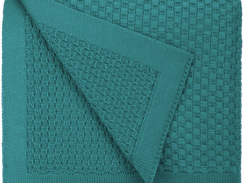 Плед Sheerness, бирюзовый (тиффани)