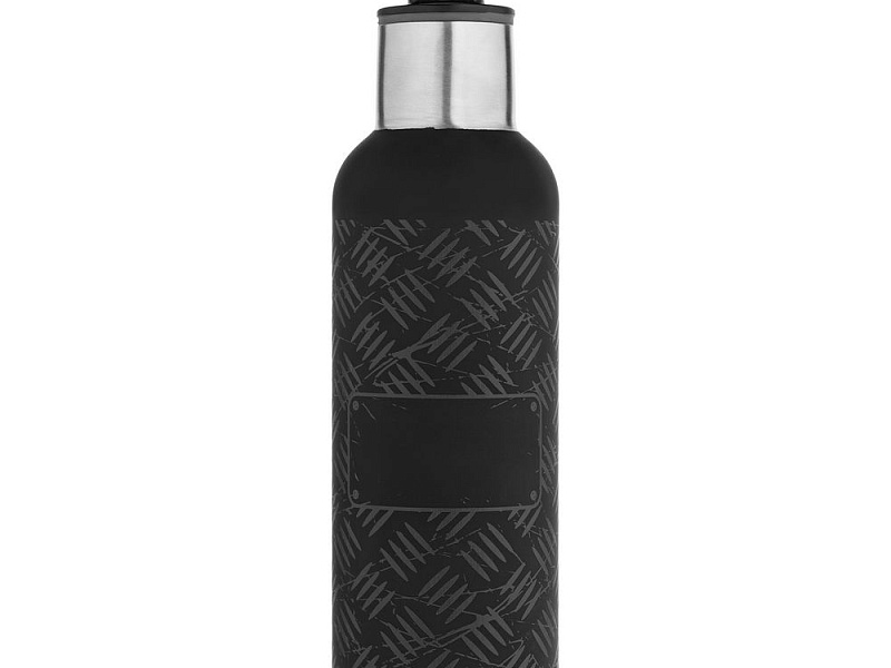 Термобутылка Hard Work Black, черная