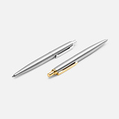 Ручка шариковая Poetica, серебристая