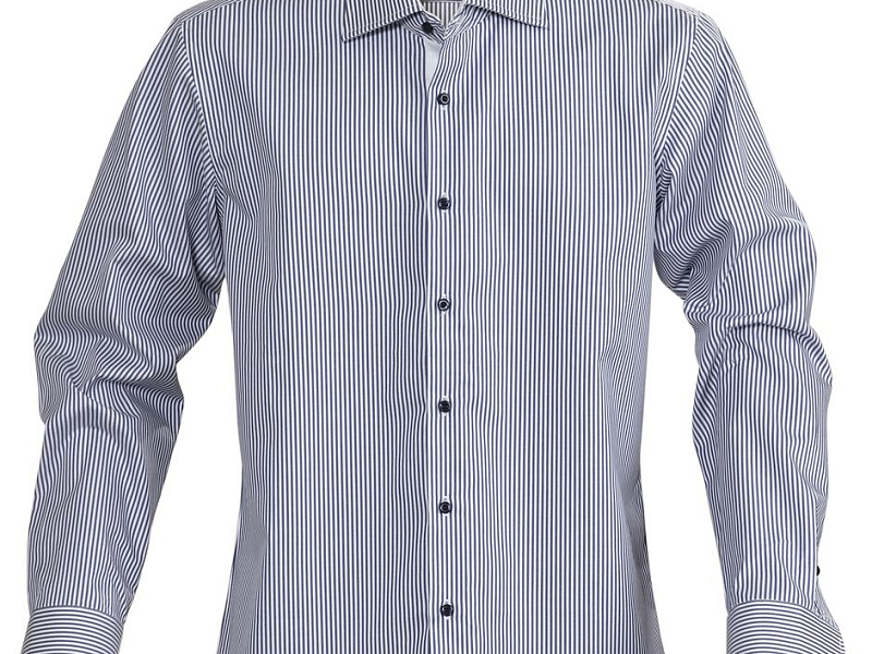 Рубашка мужская в полоску Reno, темно-синяя