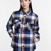 Куртка-рубашка оверсайз унисекс Noah, синяя