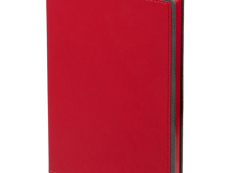 Ежедневник Frame, недатированный, красный с серым