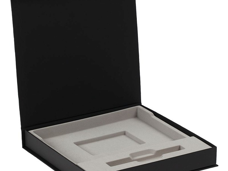 Коробка Memoria с ложементом под ежедневник и ручку, ver. 2, черная