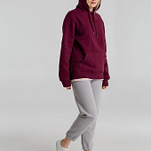 Толстовка с капюшоном унисекс King, бордовая