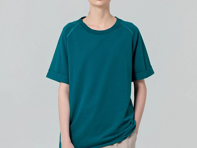 Футболка унисекс Vozduh 1.0, темно-бирюзовая