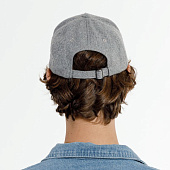 Бейсболка Woolridge, серый меланж