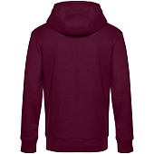 Толстовка с капюшоном унисекс King, бордовая