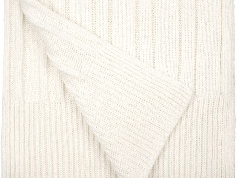 Шарф Knit Beat, белый (молочный)