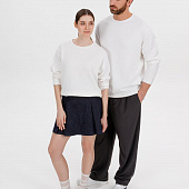 Лонгслив унисекс Siluetti Fuori, молочно-белый