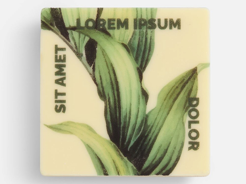 Печенье Dream White в белом шоколаде, квадрат