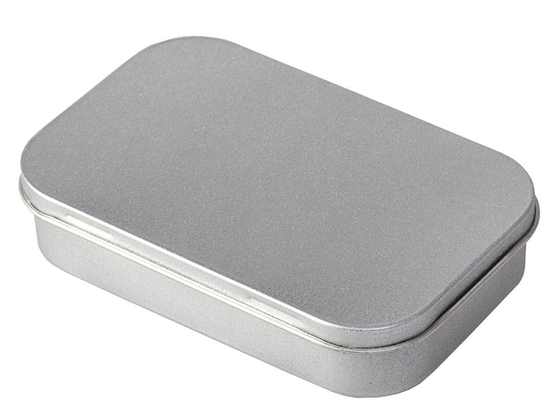 Коробка Pragmax S, прямоугольная, серебристая
