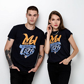 Футболка «Мы все слегка того», темно-синяя