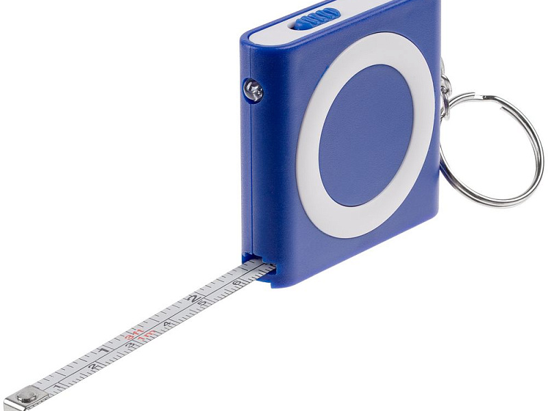 Брелок-фонарик с рулеткой Rule Tool, синий