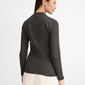 Рубашка поло женская с длинным рукавом Perfect LSL Women, черный меланж