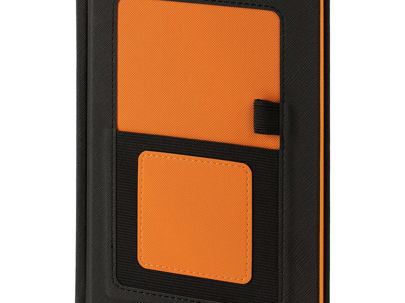 Ежедневник Mobile на заказ, недатированный, черно-оранжевый