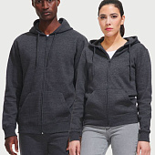 Толстовка женская на молнии с капюшоном Seven Women, черная