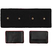 Кошелек Partinico, черный с красным