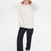 Худи оверсайз унисекс Snuggie, молочно-белое