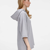 Футболка оверсайз унисекс с капюшоном Neofit, светло-серая