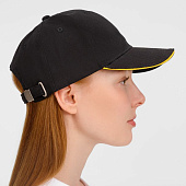 Бейсболка Buffalo, черная с желтым