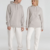 Толстовка с капюшоном унисекс Hoodie, дымчато-серая