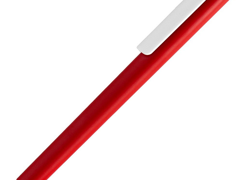 Ручка шариковая Pigra P03 Mat, красная с белым