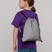 Детский рюкзак-мешок Manifest из светоотражающей ткани, серый