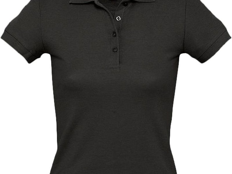 Рубашка поло женская People 210, черная