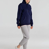 Толстовка с капюшоном унисекс King, темно-синяя