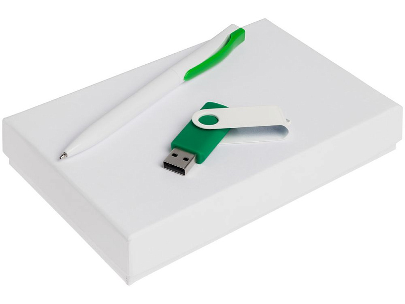 Набор Twist White, белый с зеленым, 8 Гб