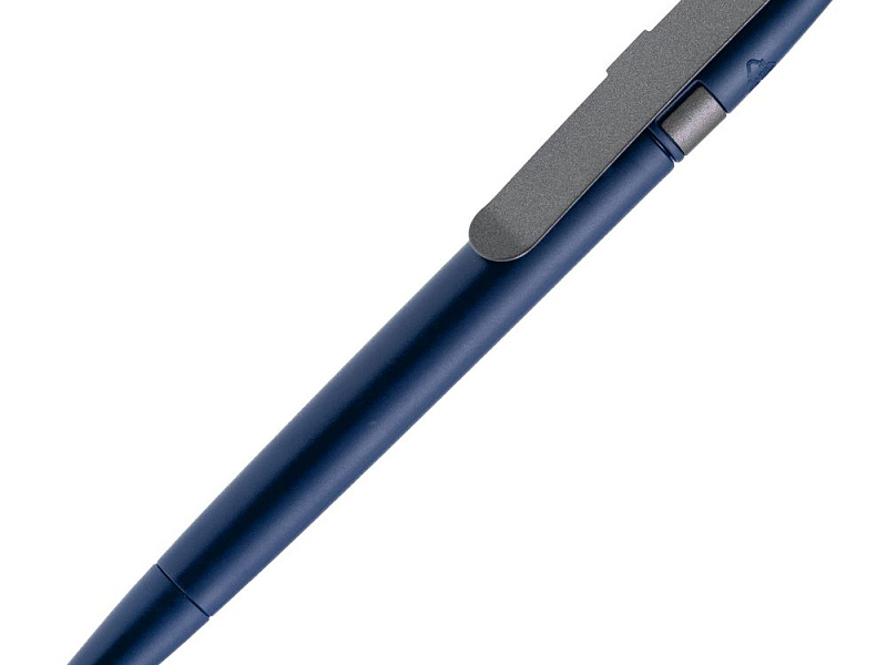 Ручка шариковая Prodir DS5 TSM Metal Clip, синяя с серым