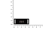 Шильдик металлический Kova, черный