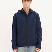 Куртка софтшелл с капюшоном мужская Race Men, ярко-синяя (royal)