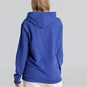 Толстовка с капюшоном унисекс Hoodie, ярко-синий меланж
