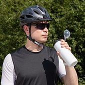 Бутылка для велосипеда Bikescape, белая с черным