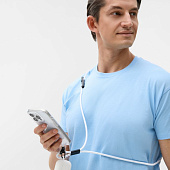 Кабель-ланьярд energyFlex Power Delivery 60 Вт, белый