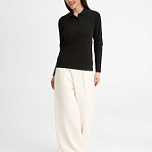 Рубашка поло женская с длинным рукавом Perfect LSL Women, черная