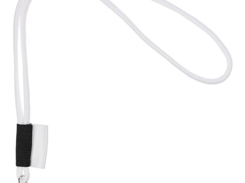 Шнурок для бейджа Tube Long, белый