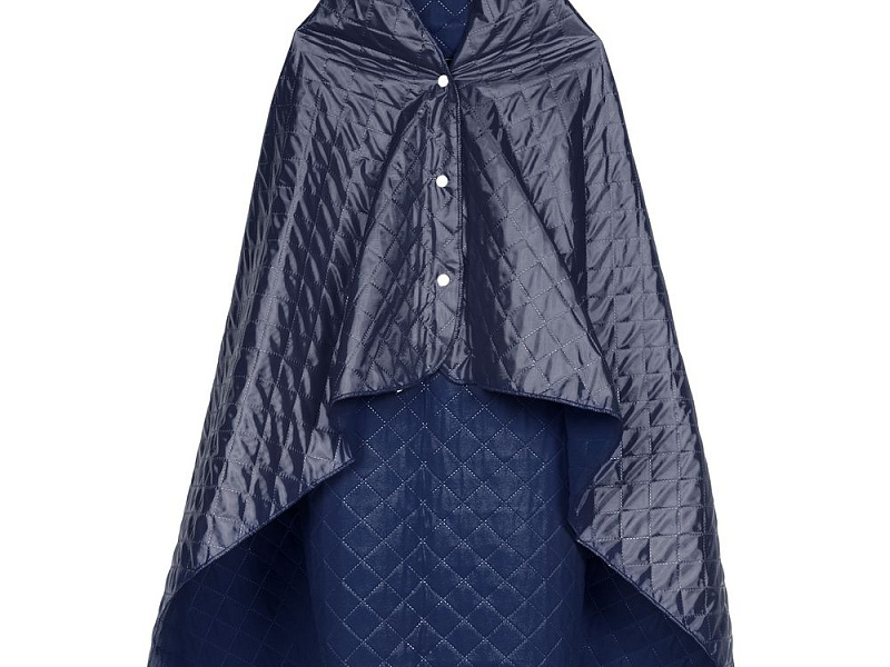 Плед-пончо для пикника SnapCoat, синий