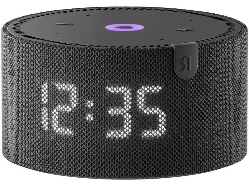 Умная колонка «Новая Яндекс Станция Мини» с часами, черная